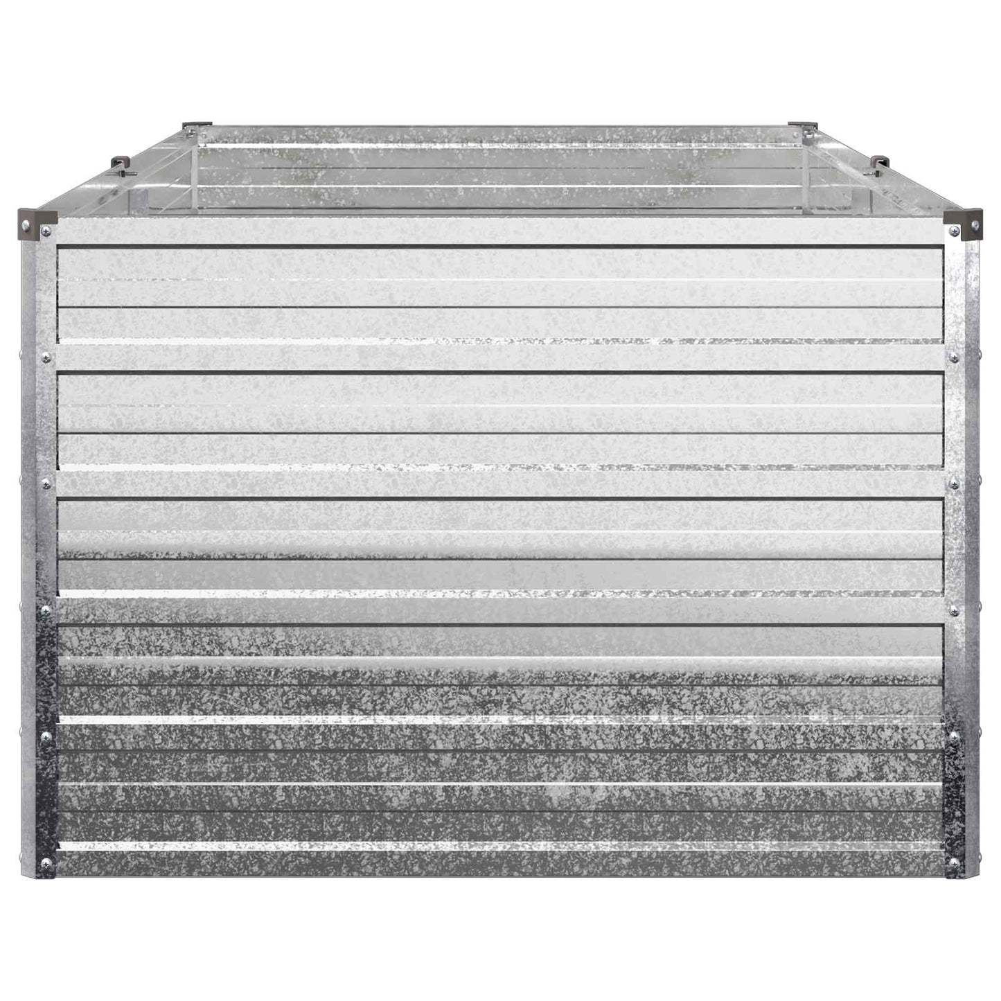 vidaXL Υψωμένο Κρεβάτι Κήπου Ασημί 160 x 80 x 55 εκ. γαλβανισμένο