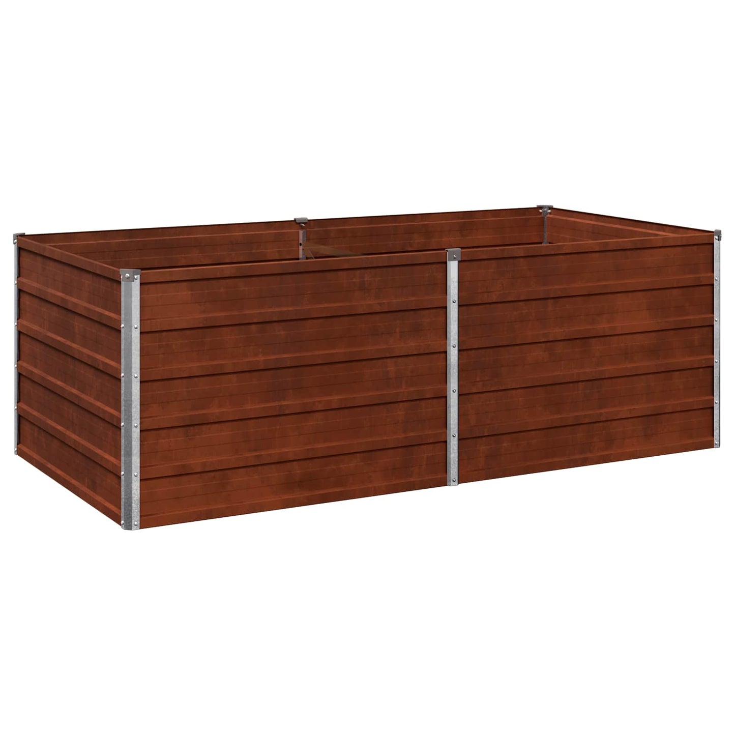 vidaXL Υψωμένο Κρεβάτι Κήπου Σκ rusty 160 x 80 x 55 εκ. κοντόν