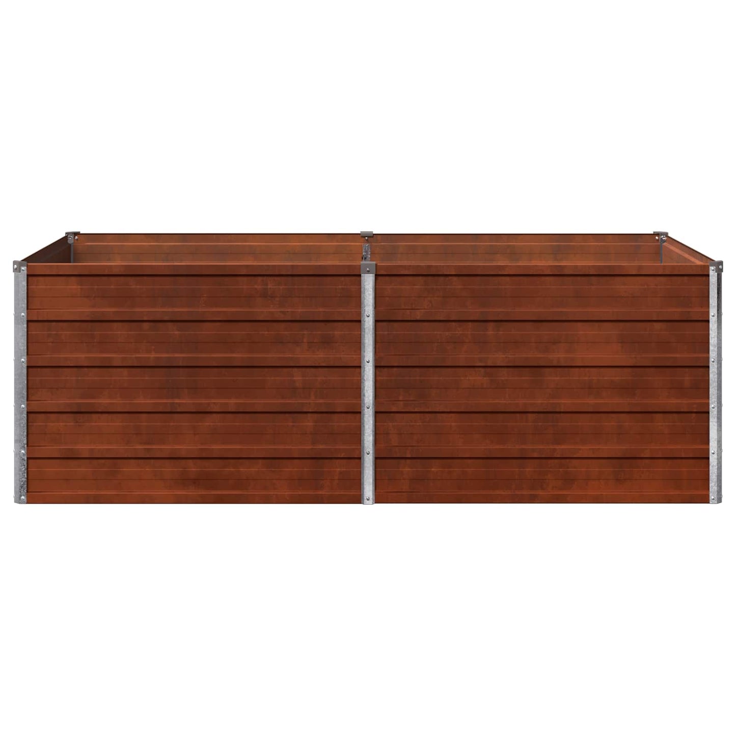 vidaXL Υψωμένο Κρεβάτι Κήπου Σκ rusty 160 x 80 x 55 εκ. κοντόν