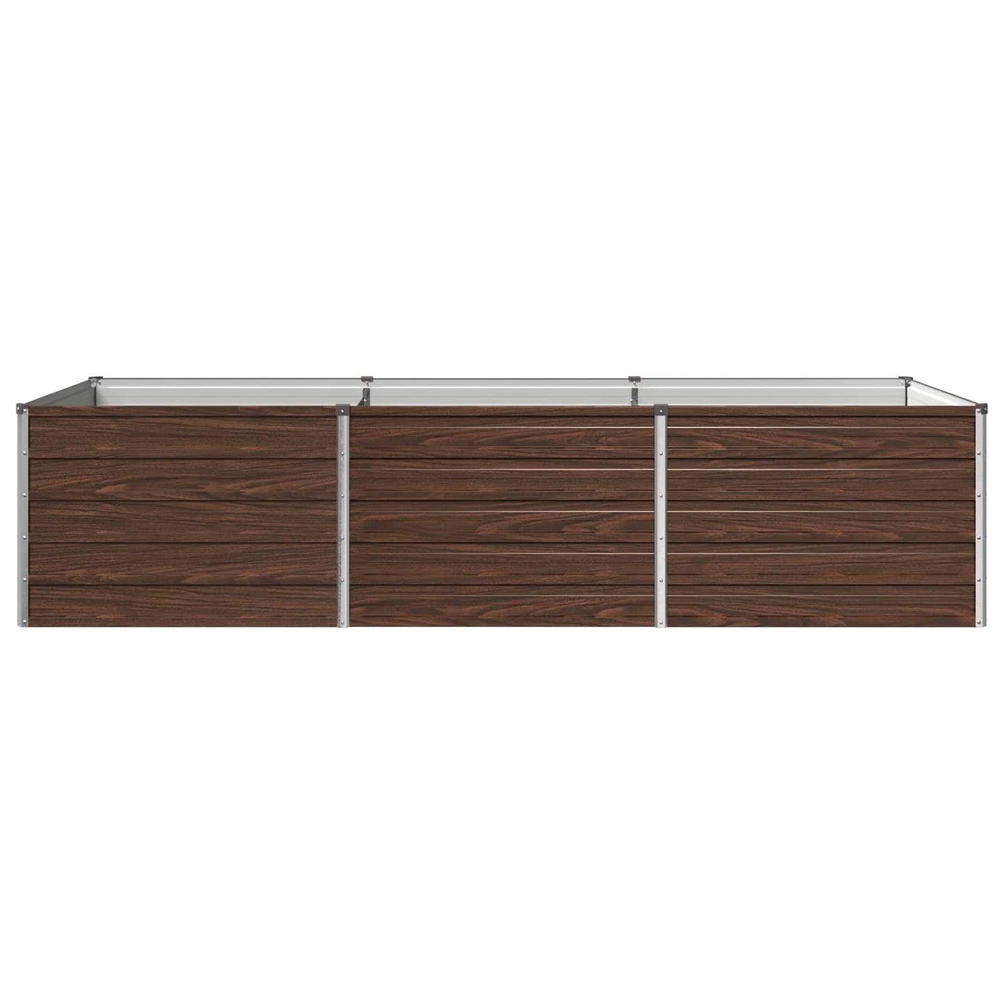 vidaXL Υψωμένο Κρεβάτι Κήπου Μαύρο 240 x 80 x 55 εκ.