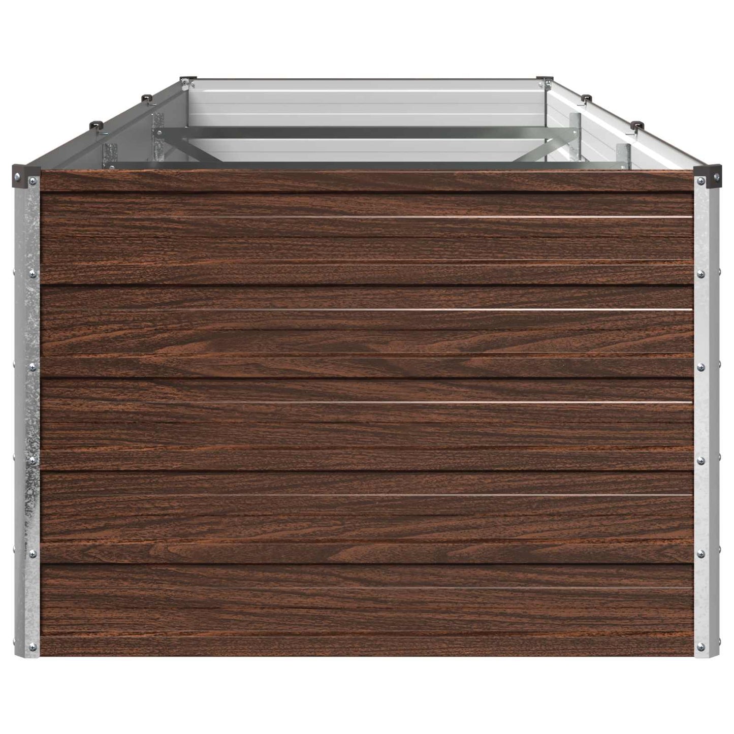 vidaXL Υψωμένο Κρεβάτι Κήπου Μαύρο 240 x 80 x 55 εκ.