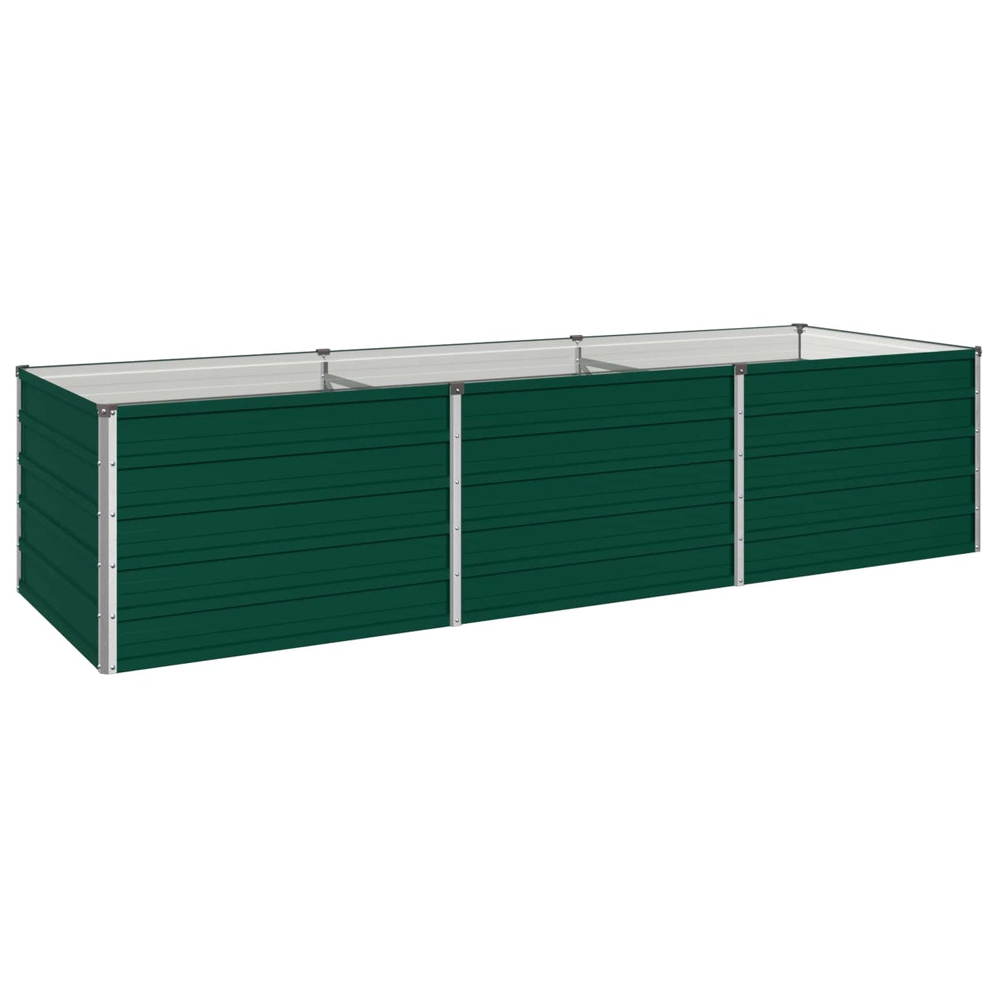 vidaXL Υψωμένο Κρεβάτι Κήπου Πράσινο 240 x 80 x 55 εκ.