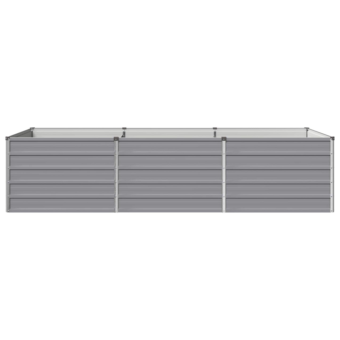 vidaXL Υψωμένο Κρεβάτι Κήπου Γκρι 240 x 80 x 55 εκ.