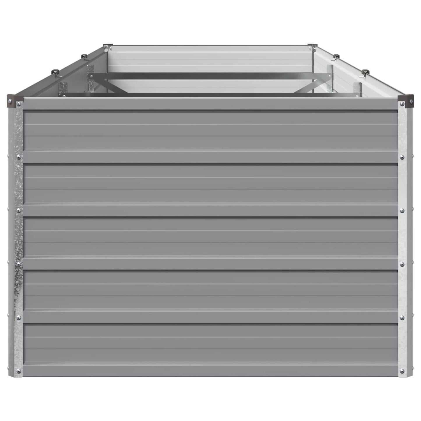 vidaXL Υψωμένο Κρεβάτι Κήπου Γκρι 240 x 80 x 55 εκ.