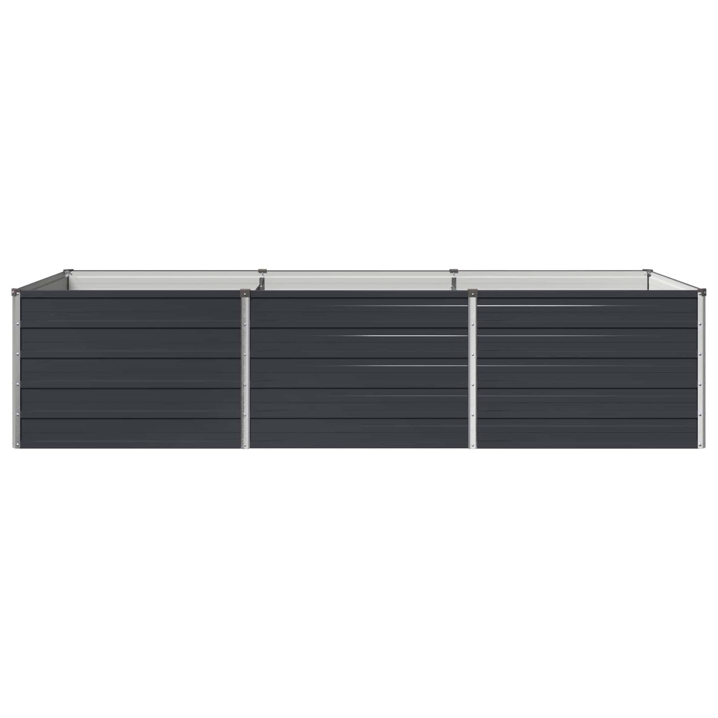 vidaXL Υψωμένο Κρεβάτι Κήπου Ανθρακί 240 x 80 x 55 εκ.