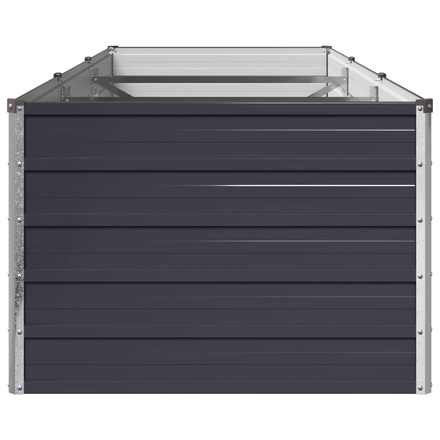 vidaXL Υψωμένο Κρεβάτι Κήπου Ανθρακί 240 x 80 x 55 εκ.