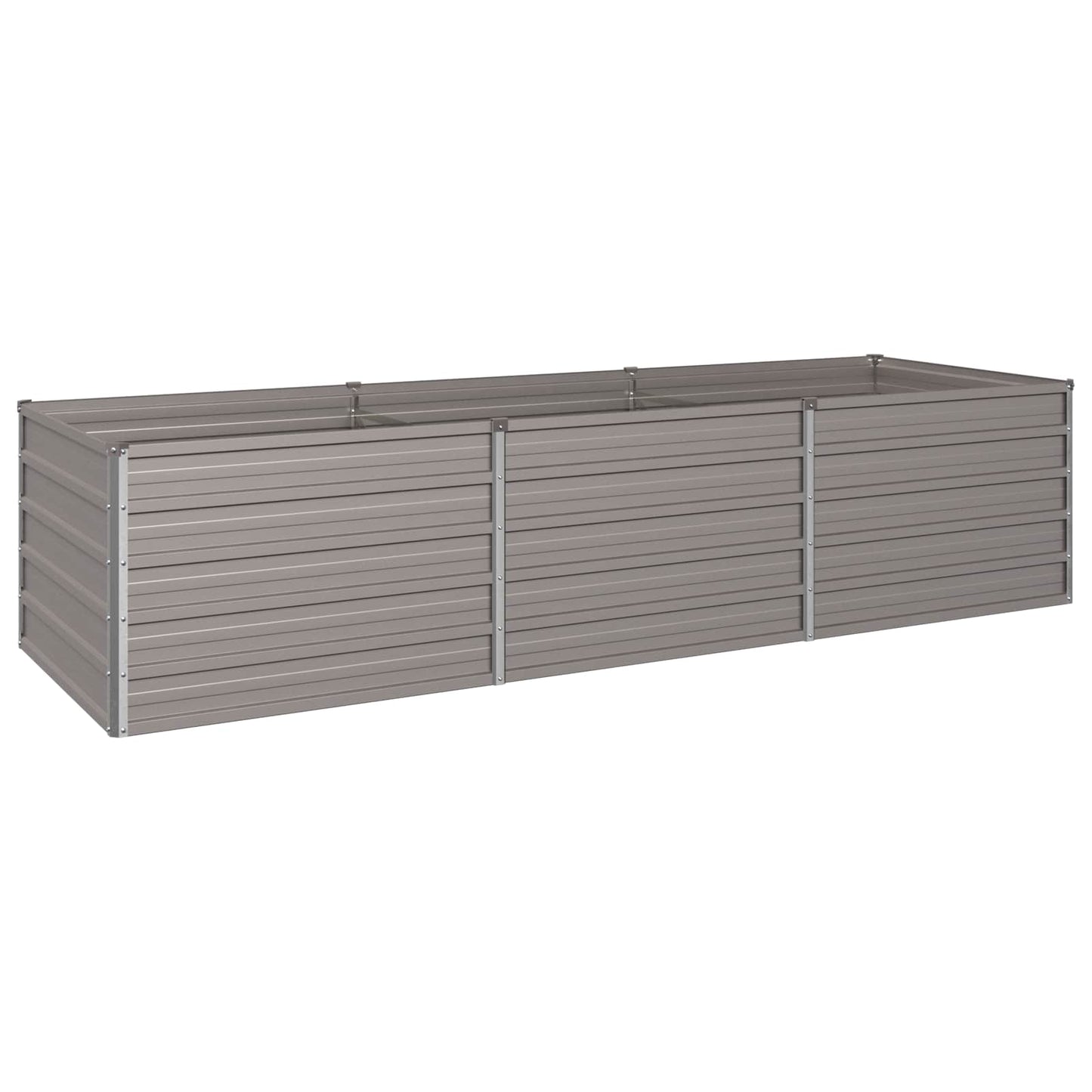 vidaXL Υψωμένο Κρεβάτι Κήπου Σκ rusty 240 x 80 x 55 εκ. κοντόν