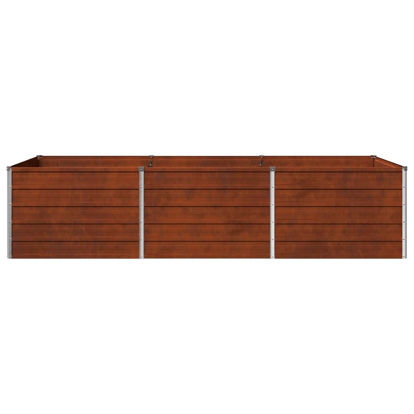 vidaXL Υψωμένο Κρεβάτι Κήπου Σκ rusty 240 x 80 x 55 εκ. κοντόν