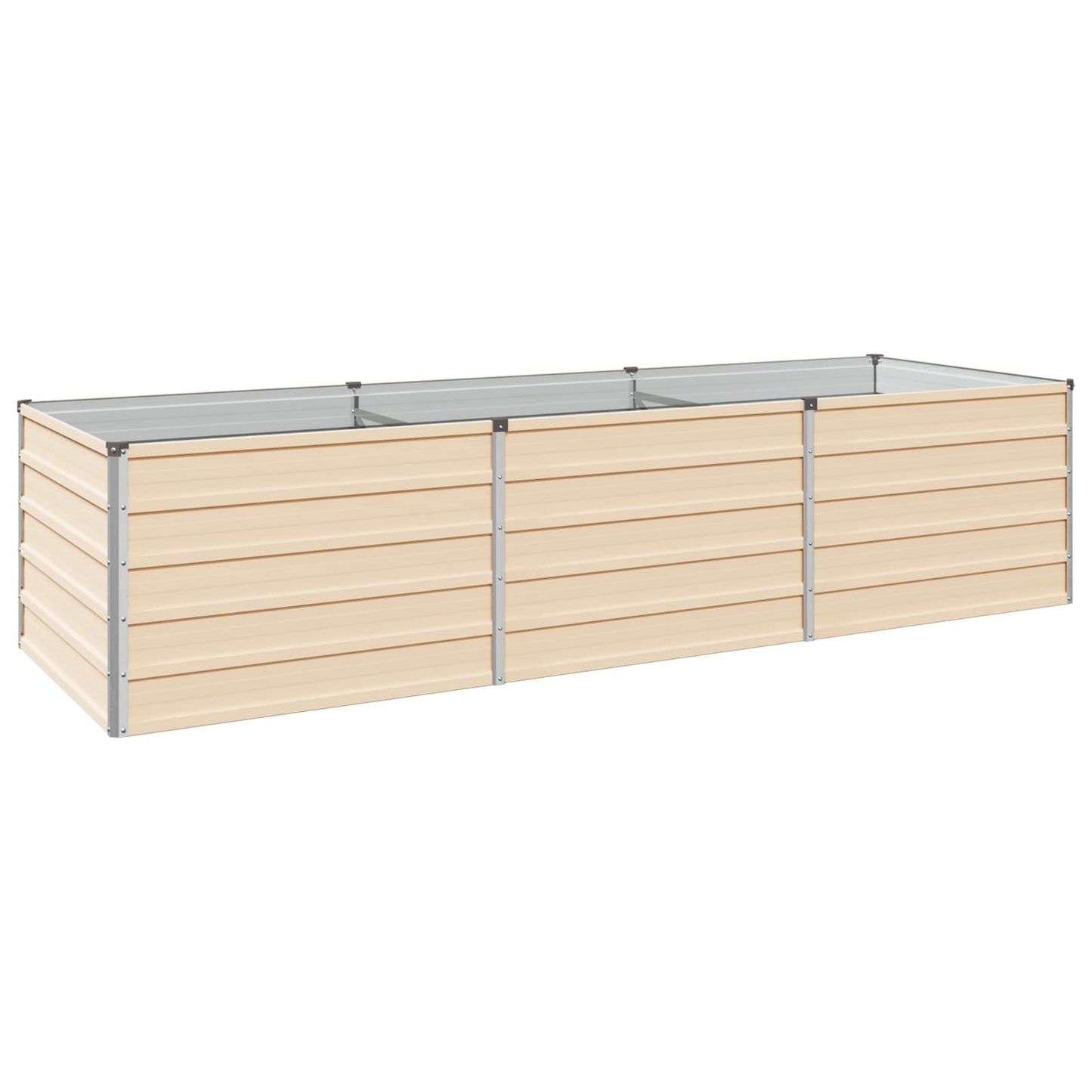 vidaXL Υψωμένο Κρεβάτι Κήπου Ελεφαντόδοντο 240 x 80 x 55 εκ.