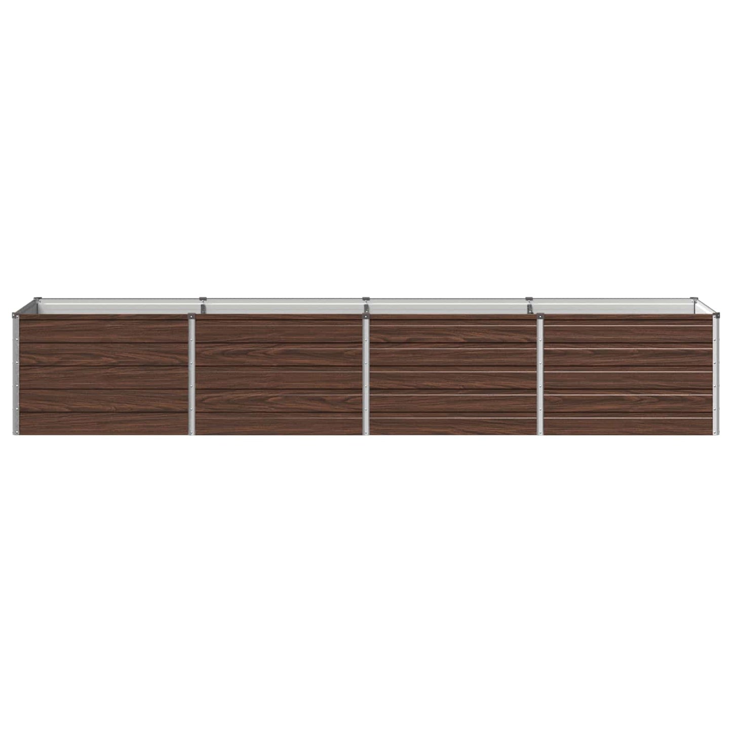 vidaXL Υψωμένο Κρεβάτι Κήπου Μαύρο 320 x 80 x 55 εκ.
