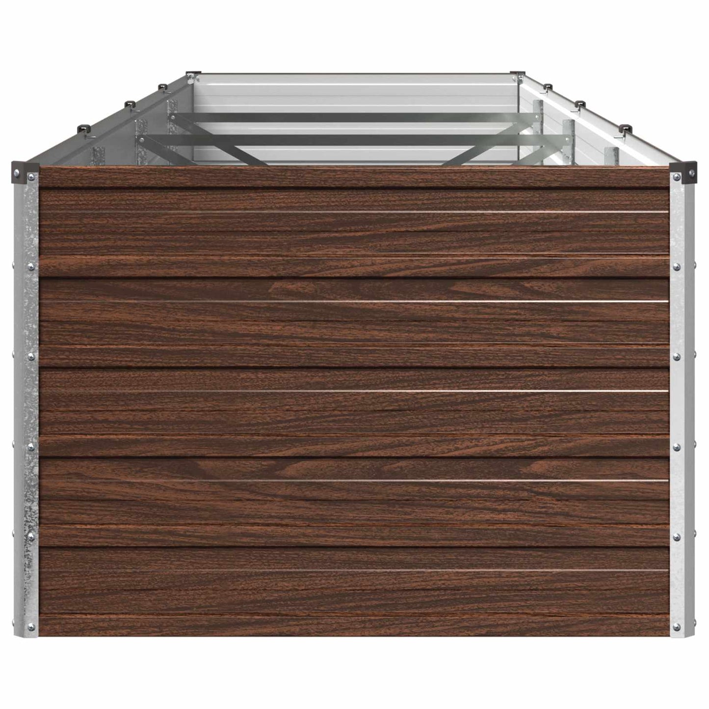 vidaXL Υψωμένο Κρεβάτι Κήπου Μαύρο 320 x 80 x 55 εκ.