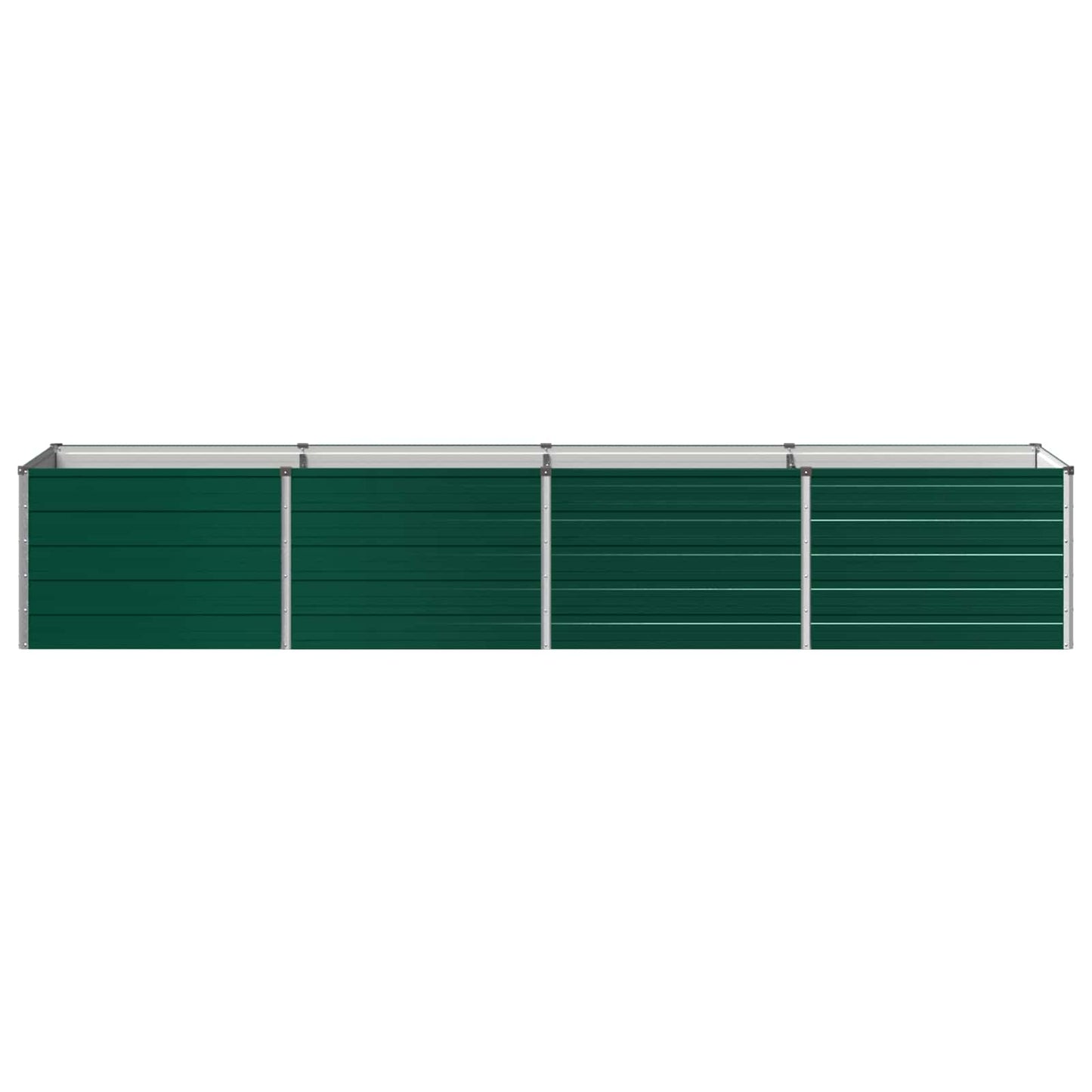 vidaXL Υψωμένο Κρεβάτι Κήπου Πράσινο 320 x 80 x 55 εκ.