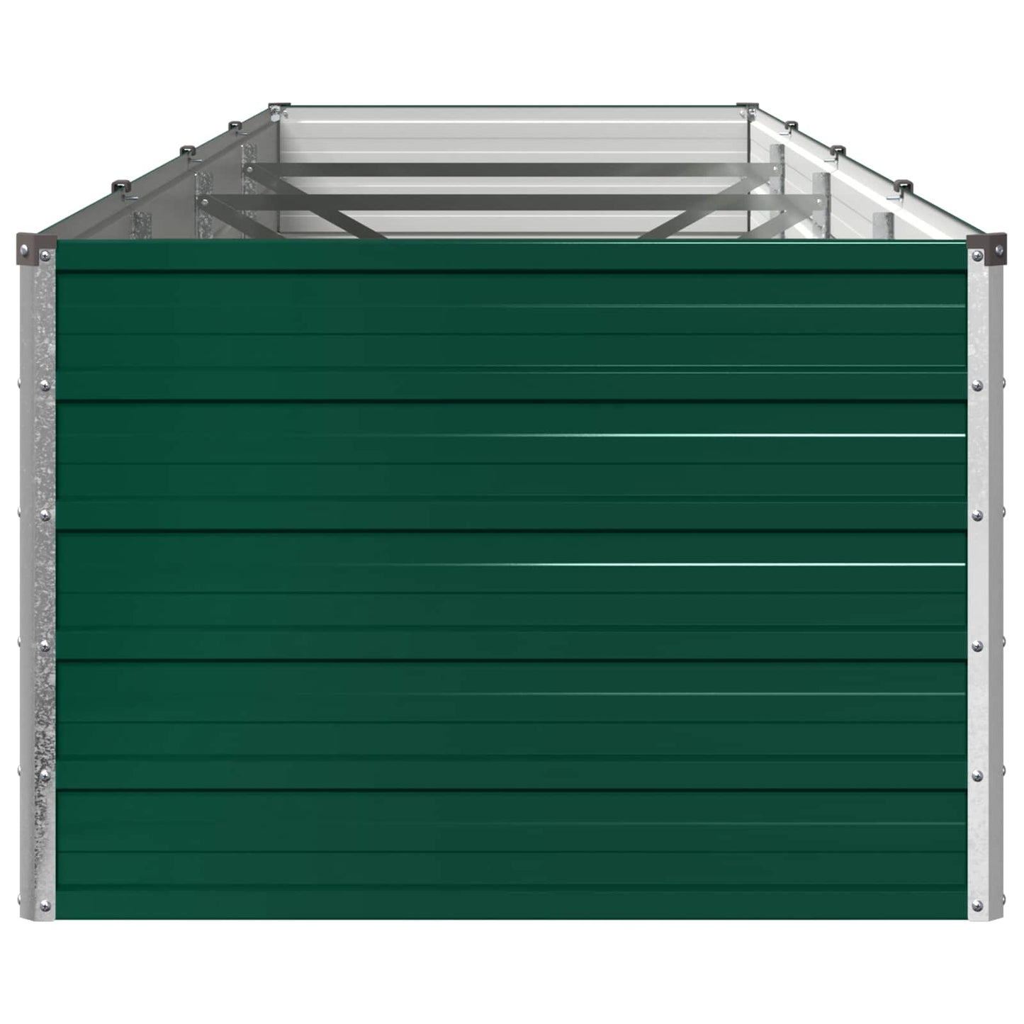 vidaXL Υψωμένο Κρεβάτι Κήπου Πράσινο 320 x 80 x 55 εκ.