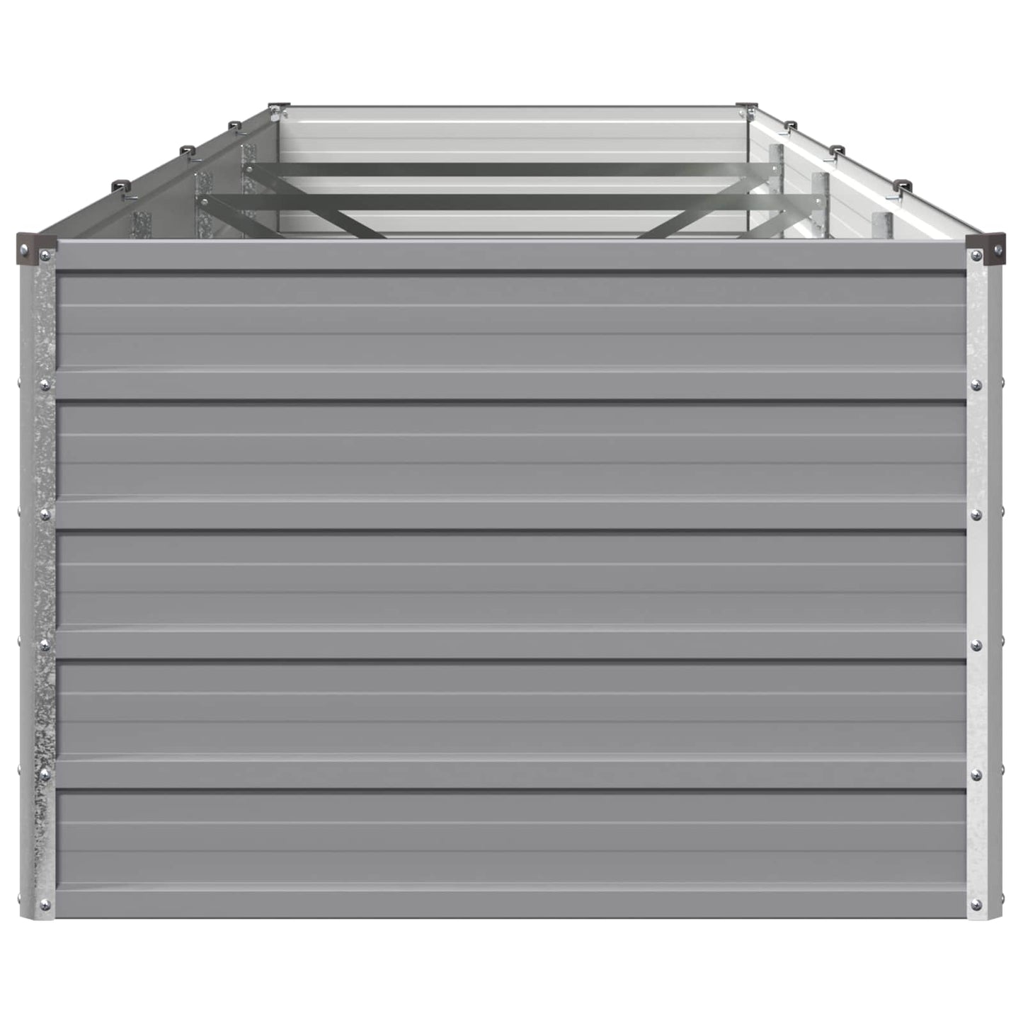 vidaXL Υψωμένο Κρεβάτι Κήπου Γκρι 320 x 80 x 55 εκ.
