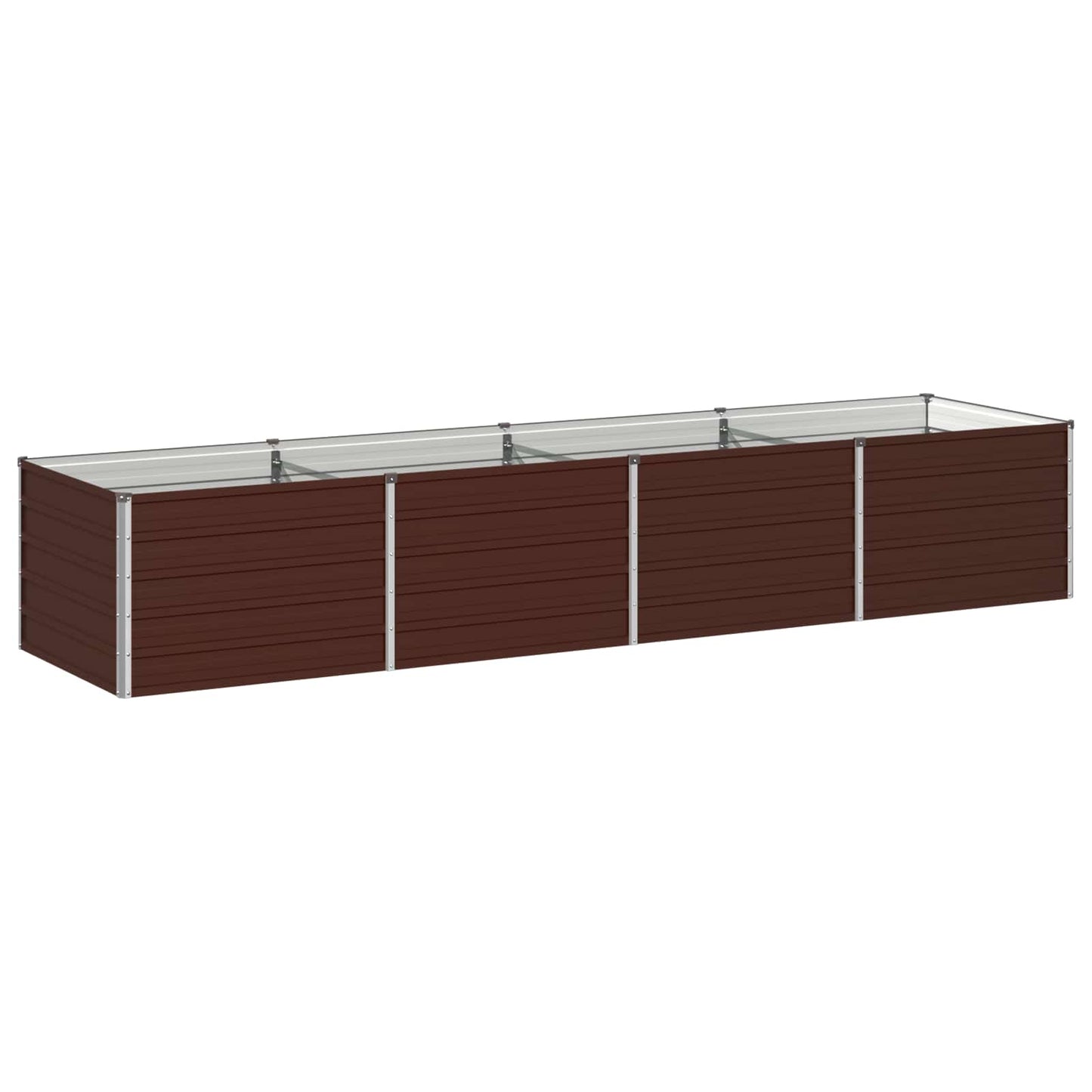 vidaXL Υψωμένο Κρεβάτι Κήπου Καφέ 320 x 80 x 55 εκ.