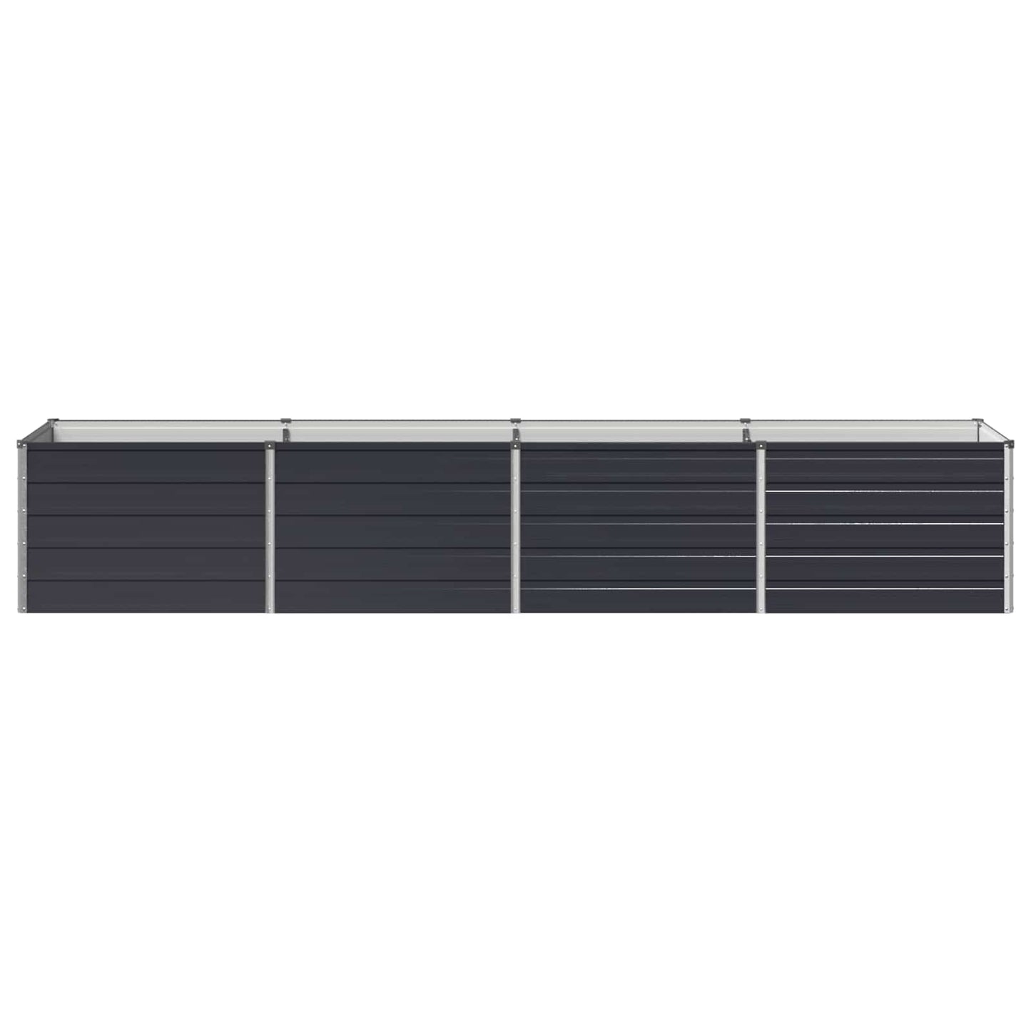 vidaXL Υψωμένο Κρεβάτι Κήπου Ανθρακί 320 x 80 x 55 εκ.