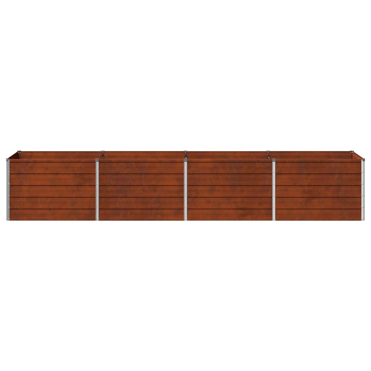 vidaXL Υψωμένο Κρεβάτι Κήπου Σκ rusty 320 x 80 x 55 εκ. κοντόν
