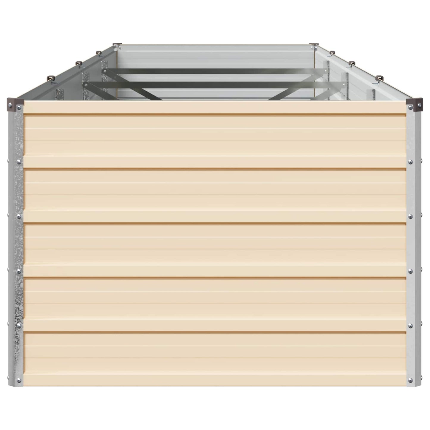 vidaXL Υψωμένο Κρεβάτι Κήπου Ελεφαντόδοντο 320 x 80 x 55 εκ.