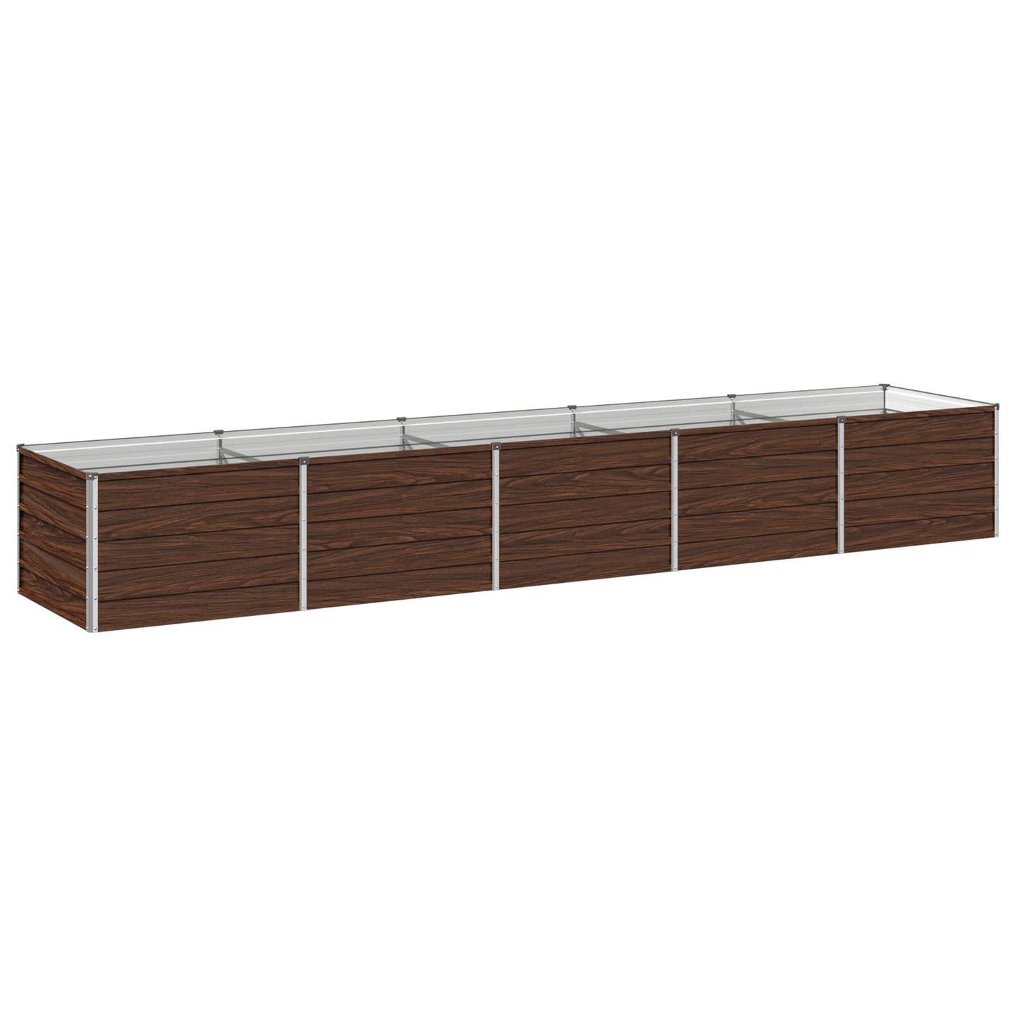 vidaXL Υψωμένο Κρεβάτι Κήπου Μαύρο 400 x 80 x 55 εκ.