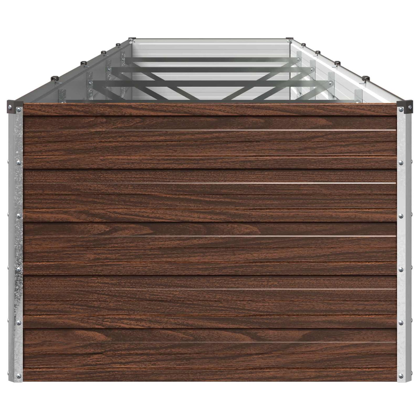 vidaXL Υψωμένο Κρεβάτι Κήπου Μαύρο 400 x 80 x 55 εκ.