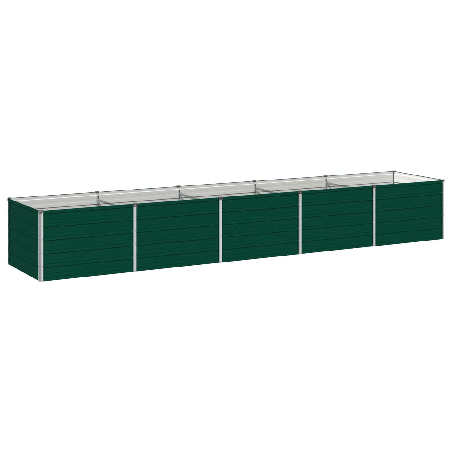 vidaXL Υψωμένο Κρεβάτι Κήπου Πράσινο 400 x 80 x 55 εκ.