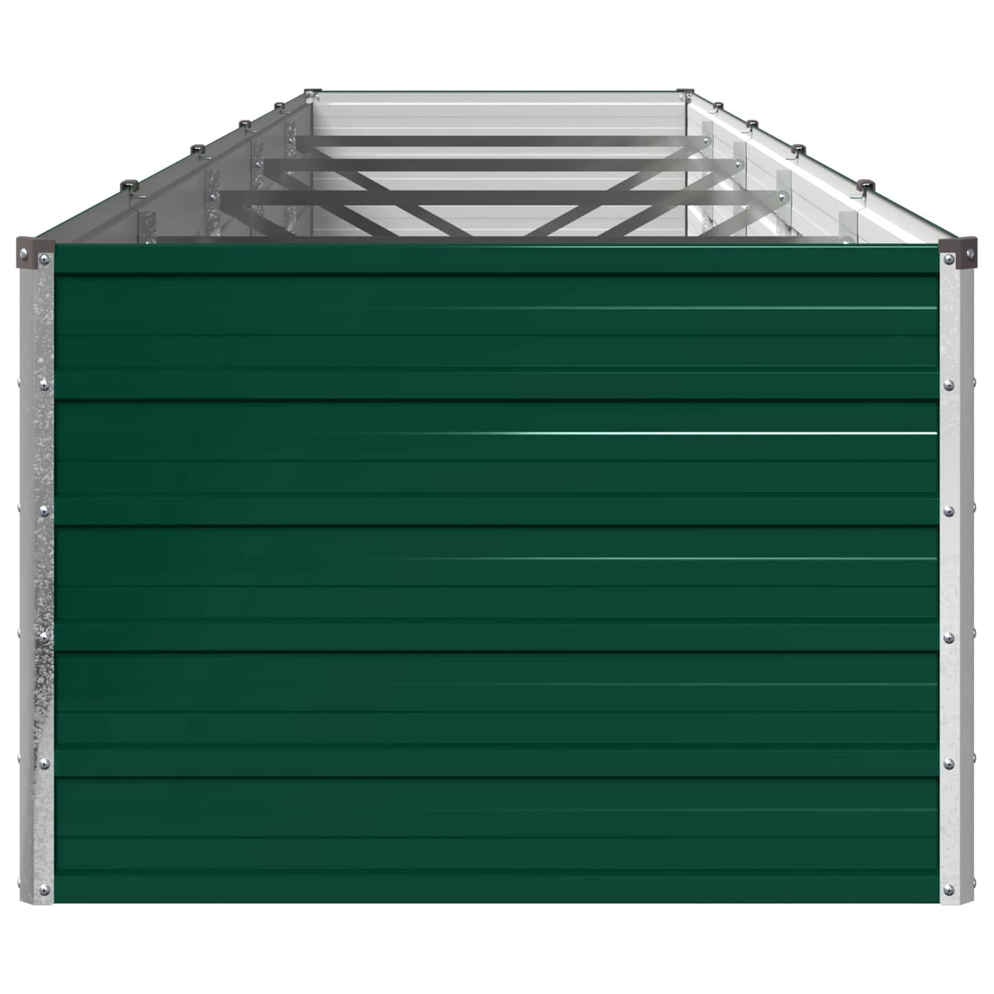 vidaXL Υψωμένο Κρεβάτι Κήπου Πράσινο 400 x 80 x 55 εκ.
