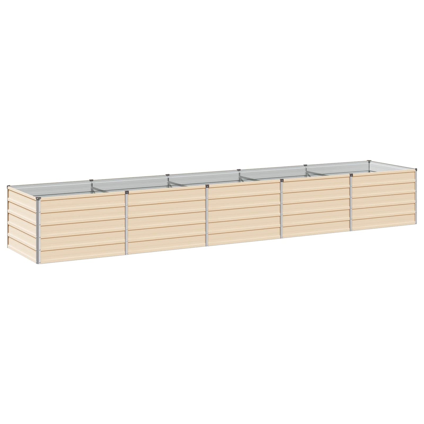 vidaXL Υψωμένο Κρεβάτι Κήπου Ελεφαντόδοντο 400 x 80 x 55 εκ.