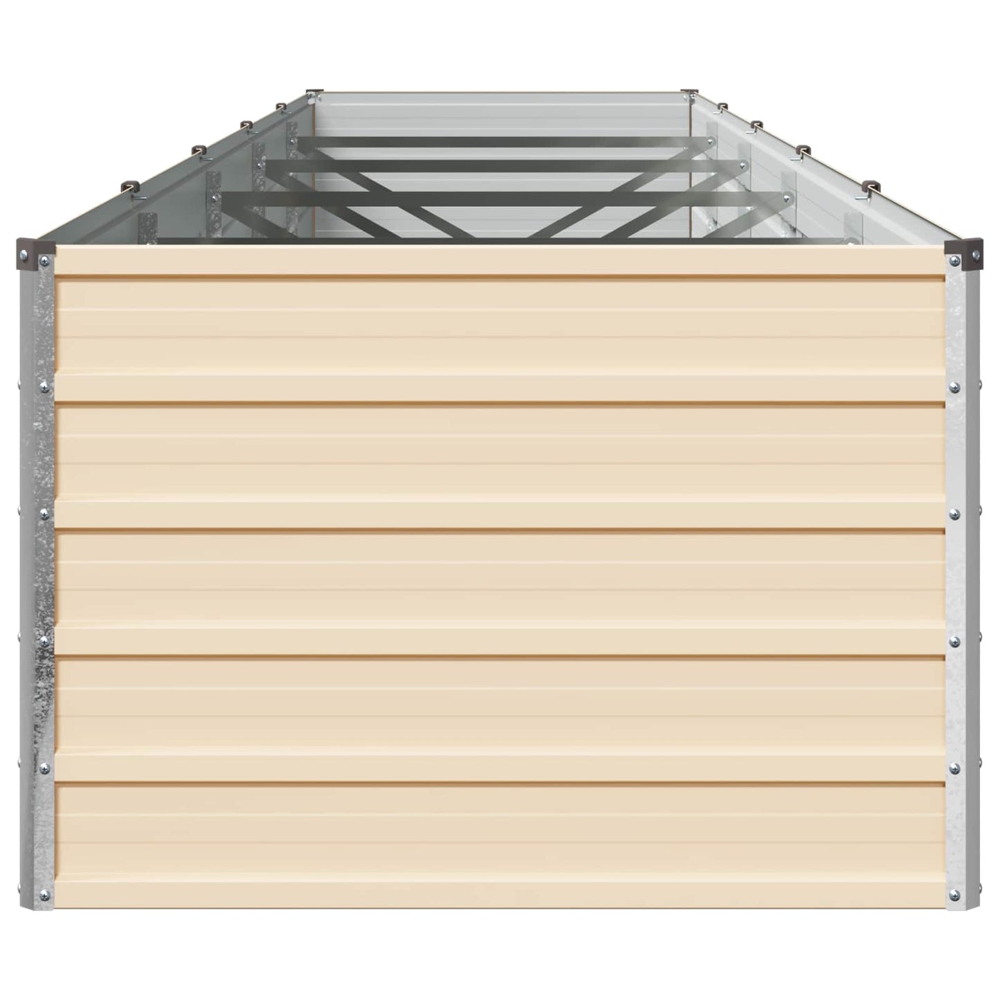vidaXL Υψωμένο Κρεβάτι Κήπου Ελεφαντόδοντο 400 x 80 x 55 εκ.