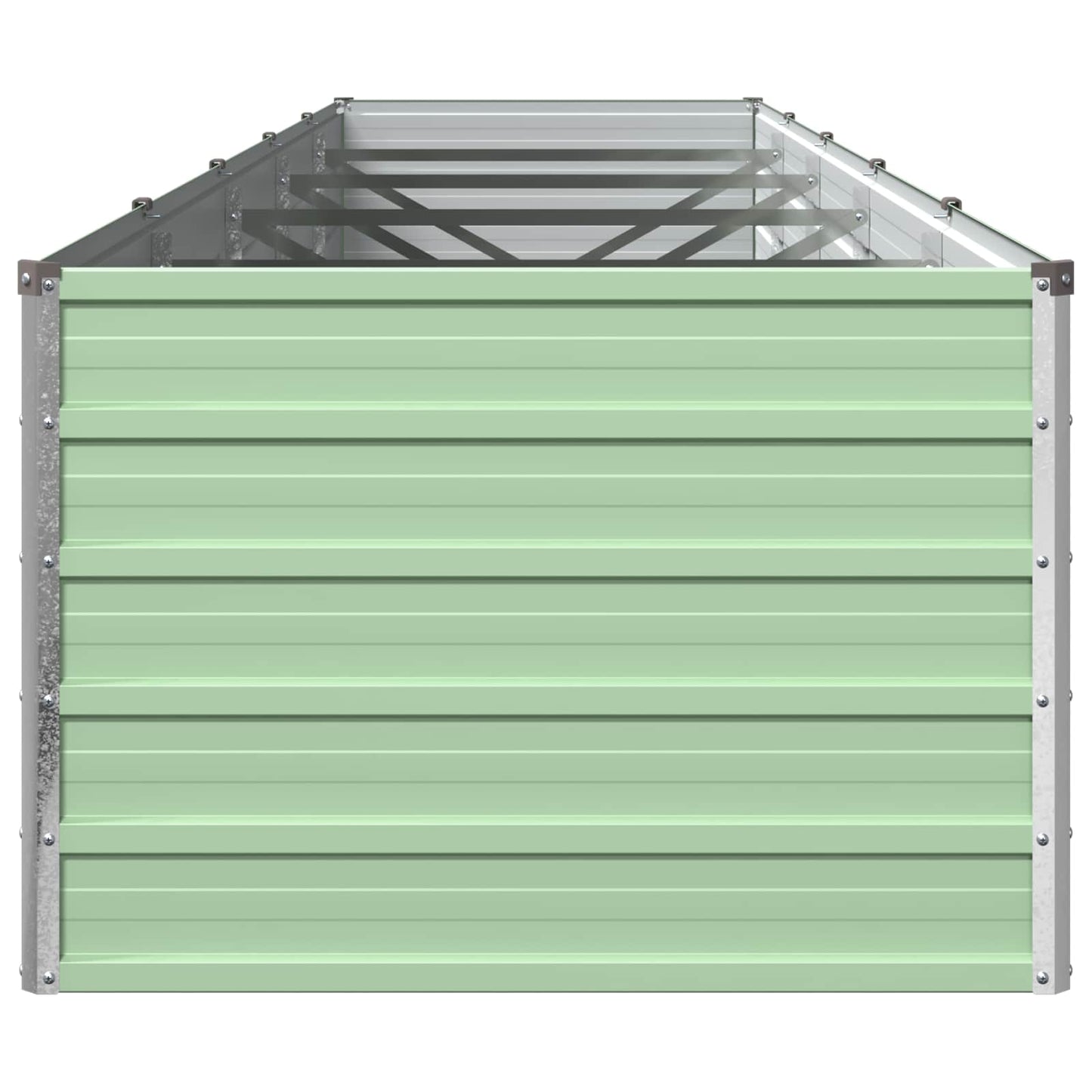 vidaXL Υψωμένο Κρεβάτι Κήπου Παστέλ Πράσινο 400 x 80 x 55 εκ.