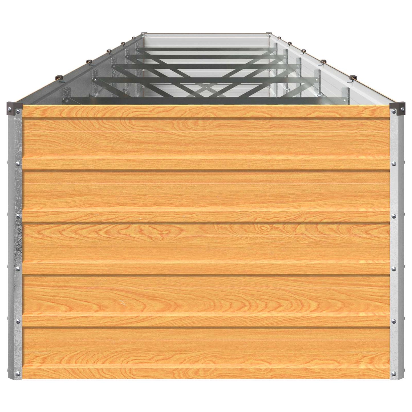 vidaXL Υψωμένο Κρεβάτι Κήπου Φυσικό 480 x 80 x 55 εκ.