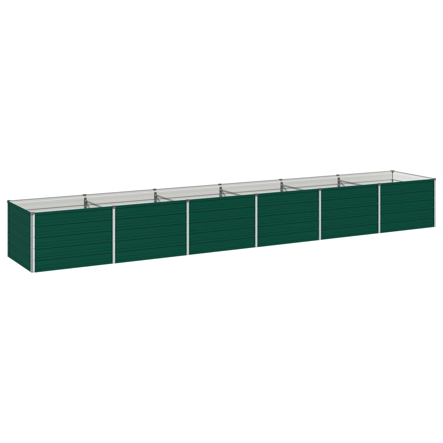 vidaXL Υψωμένο Κρεβάτι Κήπου Πράσινο 480 x 80 x 55 εκ.