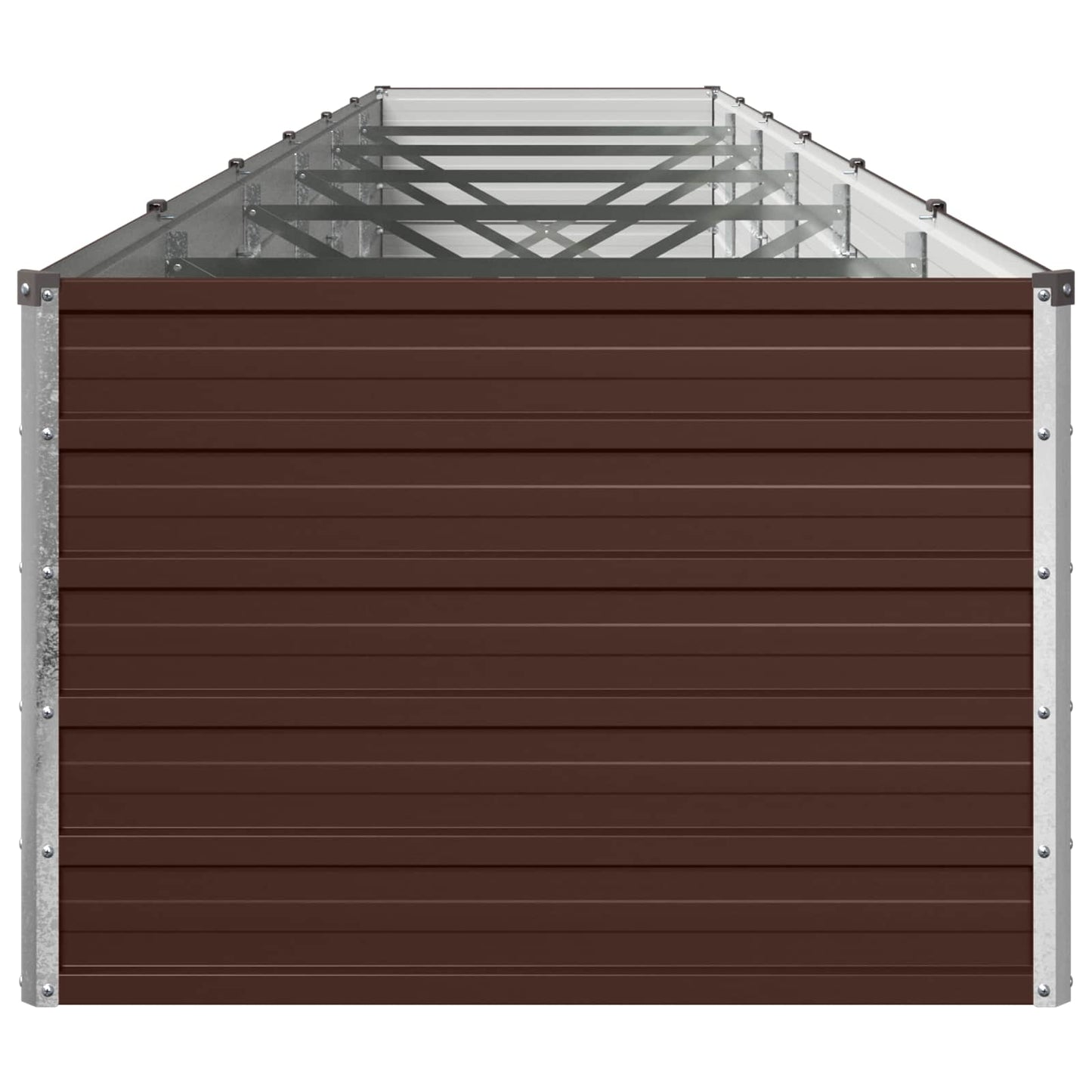 vidaXL Υψωμένο Κρεβάτι Κήπου Καφέ 480 x 80 x 55 εκ.