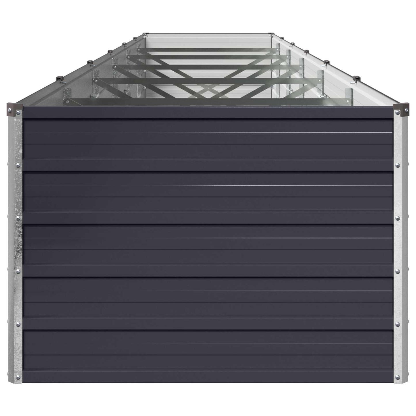 vidaXL Υψωμένο Κρεβάτι Κήπου Ανθρακί 480 x 80 x 55 εκ.