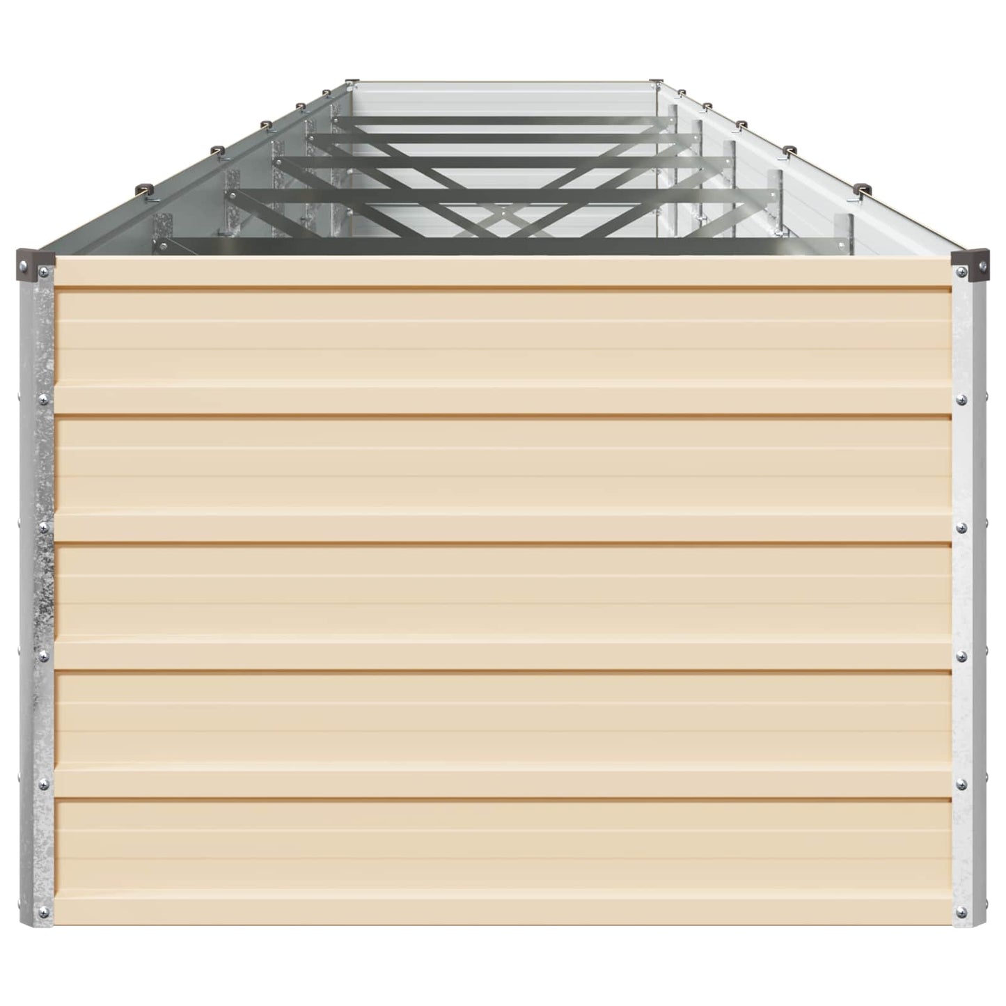 vidaXL Υψωμένο Κρεβάτι Κήπου Ελεφαντόδοντο 480 x 80 x 55 εκ.