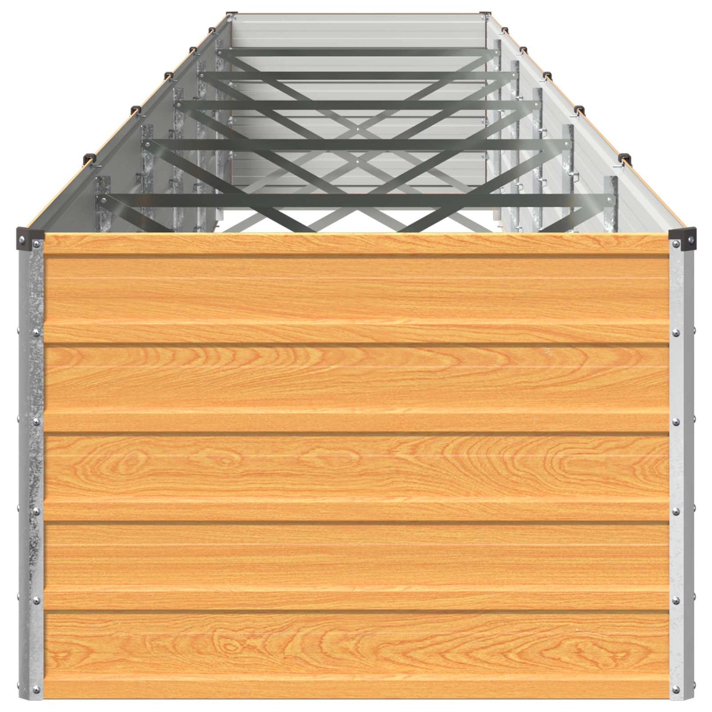 vidaXL Υψωμένο Κρεβάτι Κήπου Φυσικό 600 x 80 x 55 εκ.