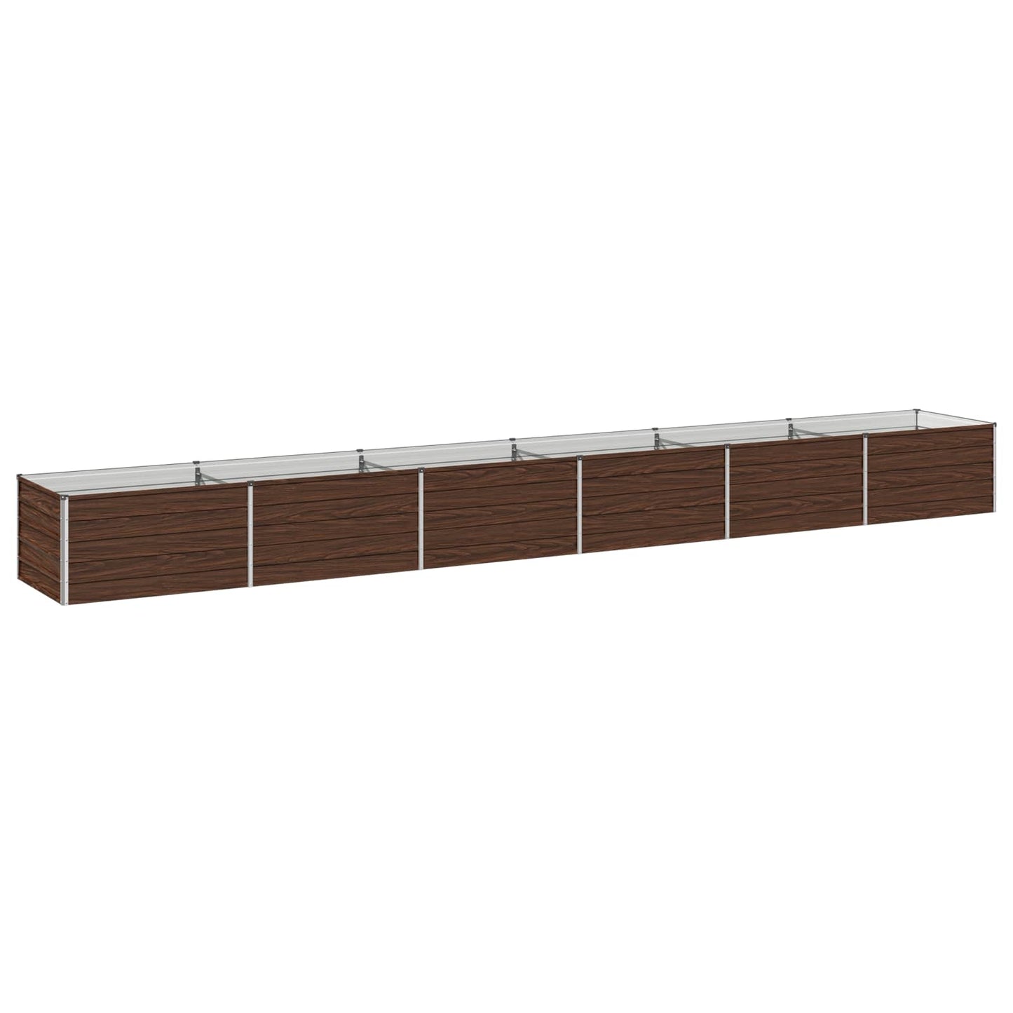 vidaXL Υψωμένο Κρεβάτι Κήπου Μαύρο 600 x 80 x 55 εκ.