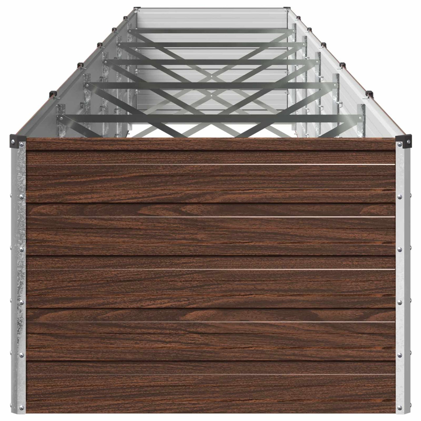 vidaXL Υψωμένο Κρεβάτι Κήπου Μαύρο 600 x 80 x 55 εκ.