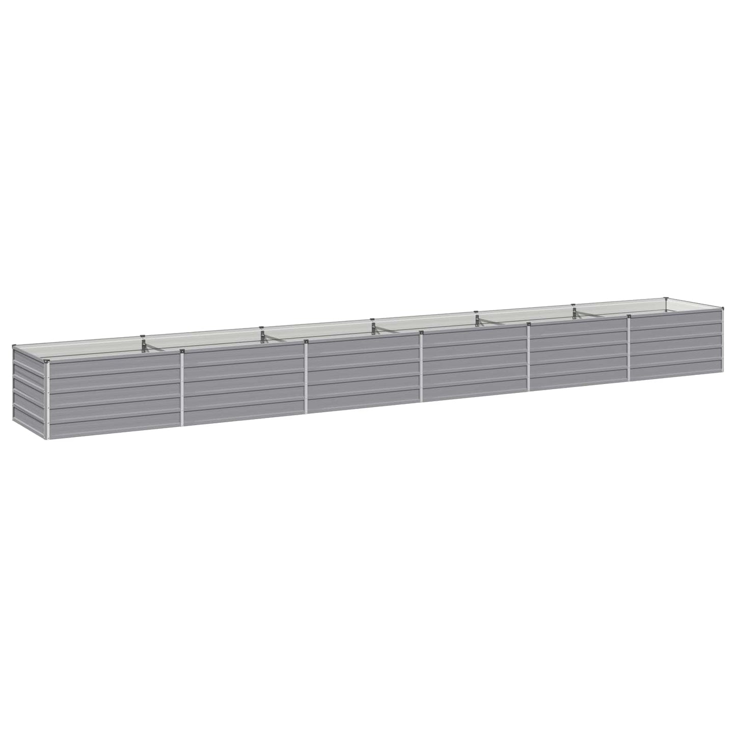 vidaXL Υψωμένο Κρεβάτι Κήπου Γκρι 600 x 80 x 55 εκ.