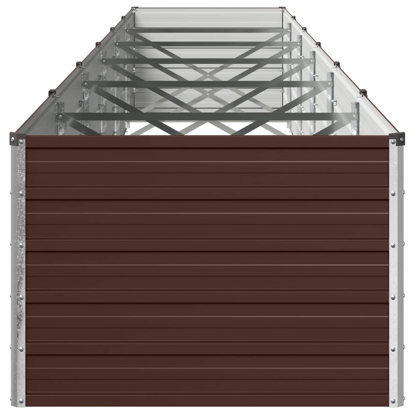 vidaXL Υψωμένο Κρεβάτι Κήπου Καφέ 600 x 80 x 55 εκ.