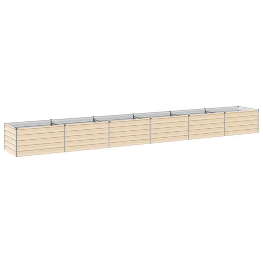 vidaXL Υψωμένο Κρεβάτι Κήπου Ελεφαντόδοντο 600 x 80 x 55 εκ.