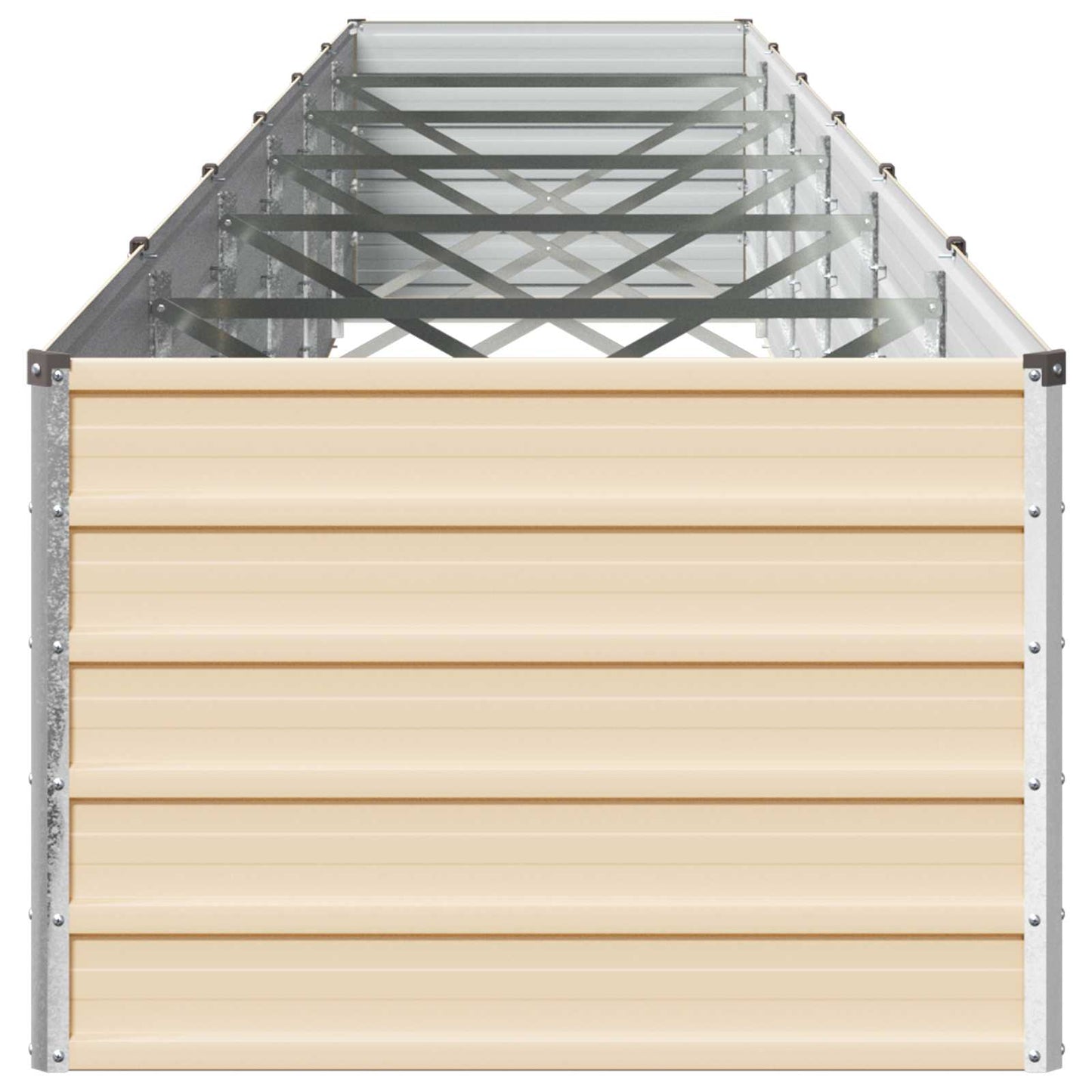 vidaXL Υψωμένο Κρεβάτι Κήπου Ελεφαντόδοντο 600 x 80 x 55 εκ.