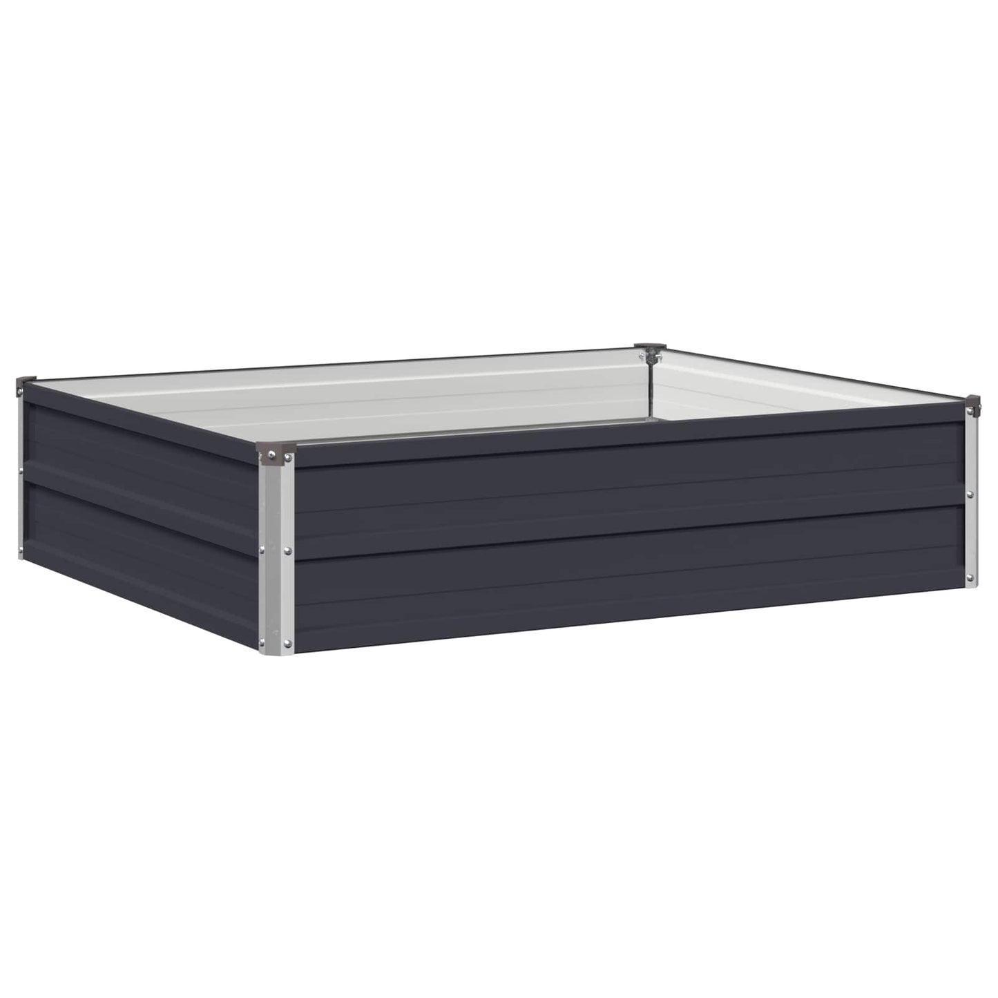 vidaXL Υψωμένο Κρεβάτι Κήπου Ανθρακί 100 x 80 x 24 εκ.