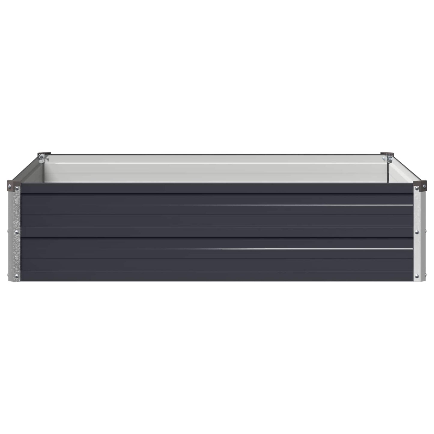 vidaXL Υψωμένο Κρεβάτι Κήπου Ανθρακί 100 x 80 x 24 εκ.