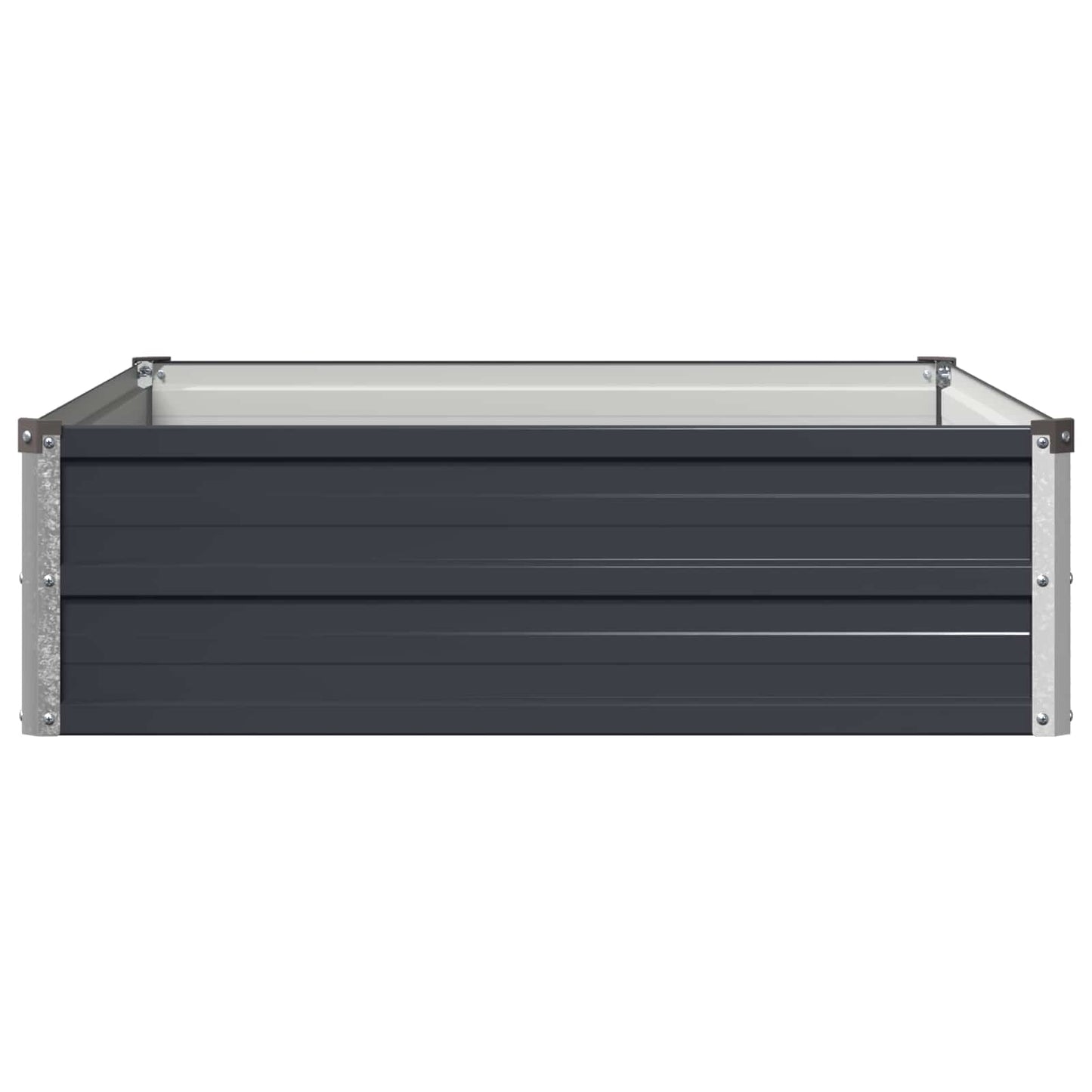 vidaXL Υψωμένο Κρεβάτι Κήπου Ανθρακί 100 x 80 x 24 εκ.