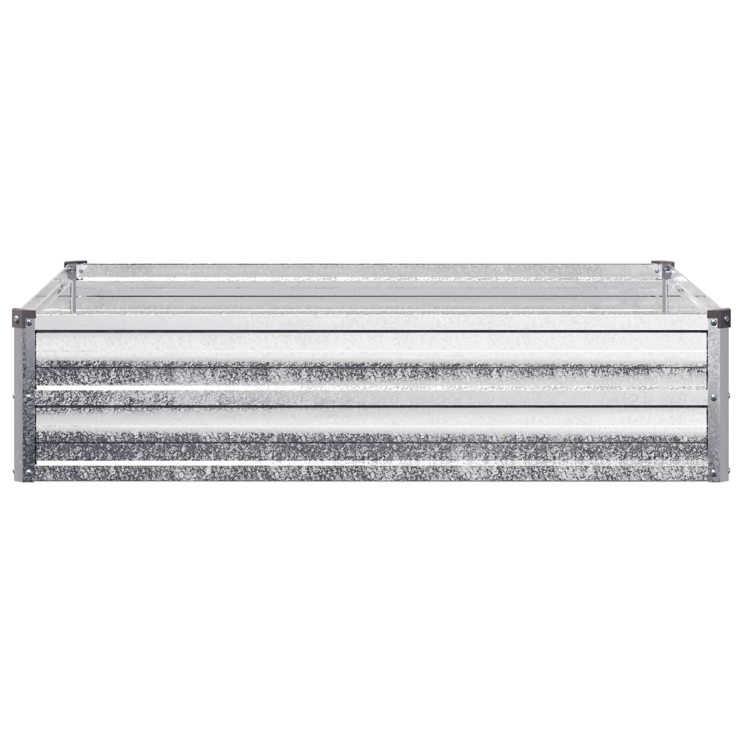 vidaXL Υψωμένο Κρεβάτι Κήπου Ασημί 100 x 80 x 24 εκ. γαλβανισμένο