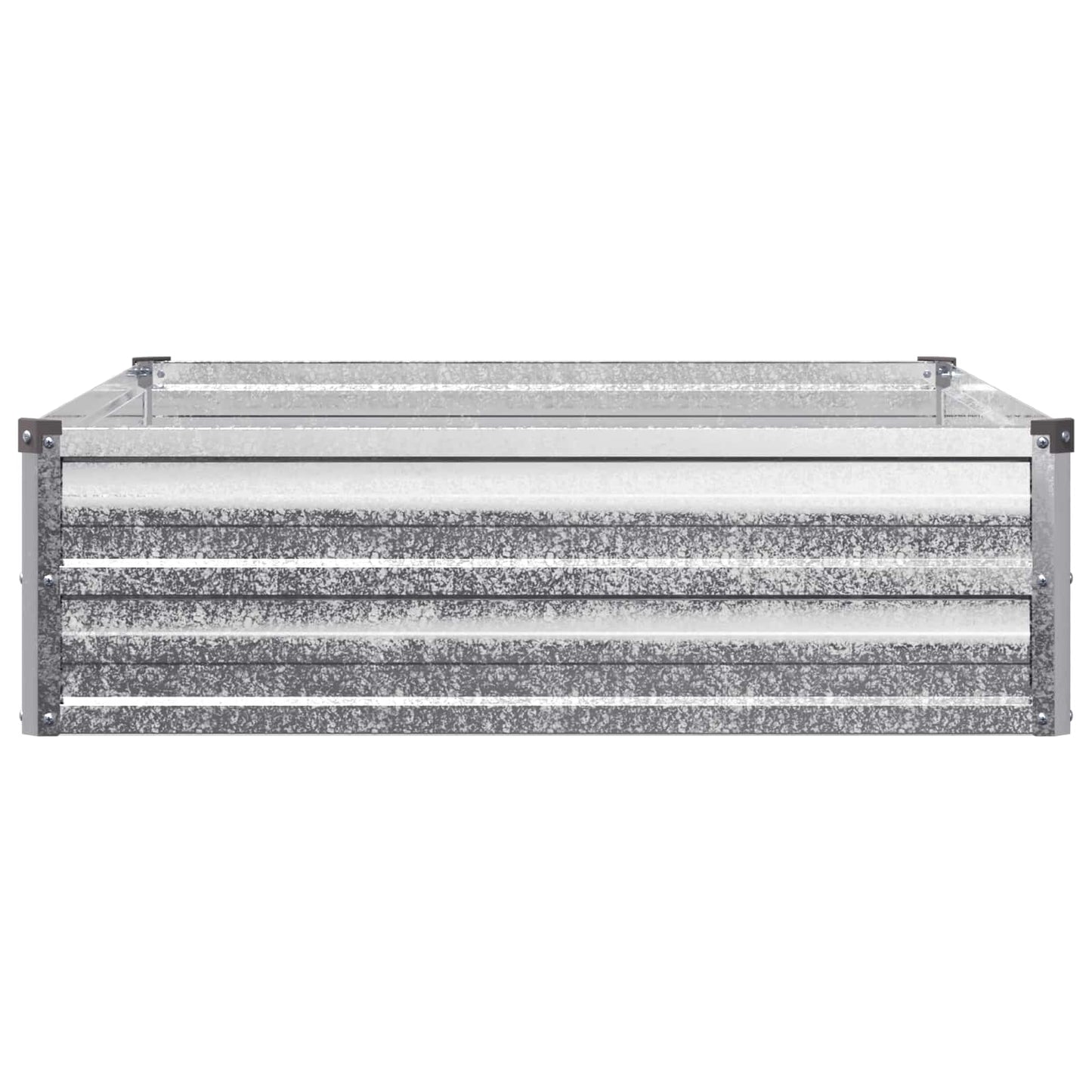 vidaXL Υψωμένο Κρεβάτι Κήπου Ασημί 100 x 80 x 24 εκ. γαλβανισμένο