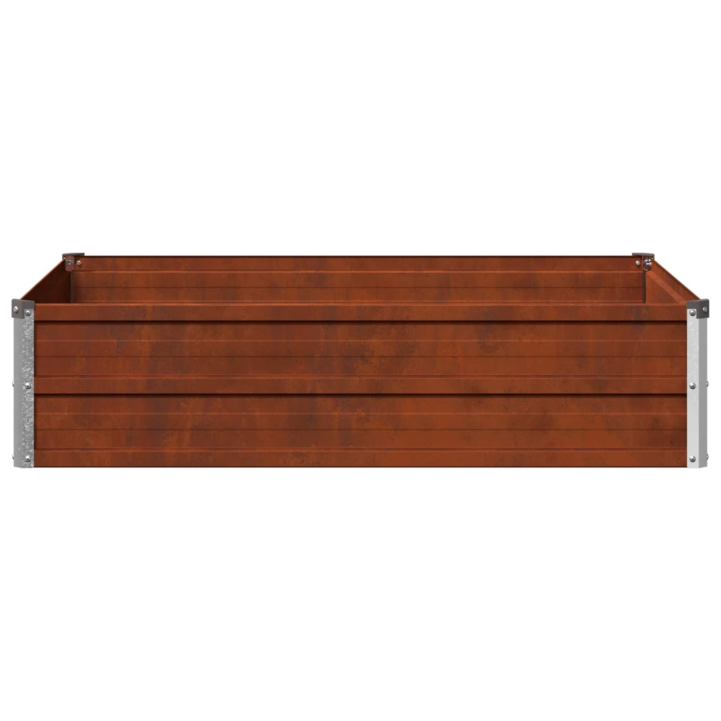 vidaXL Υψωμένο Κρεβάτι Κήπου Σκ rusty 100 x 80 x 24 εκ. κοντόν