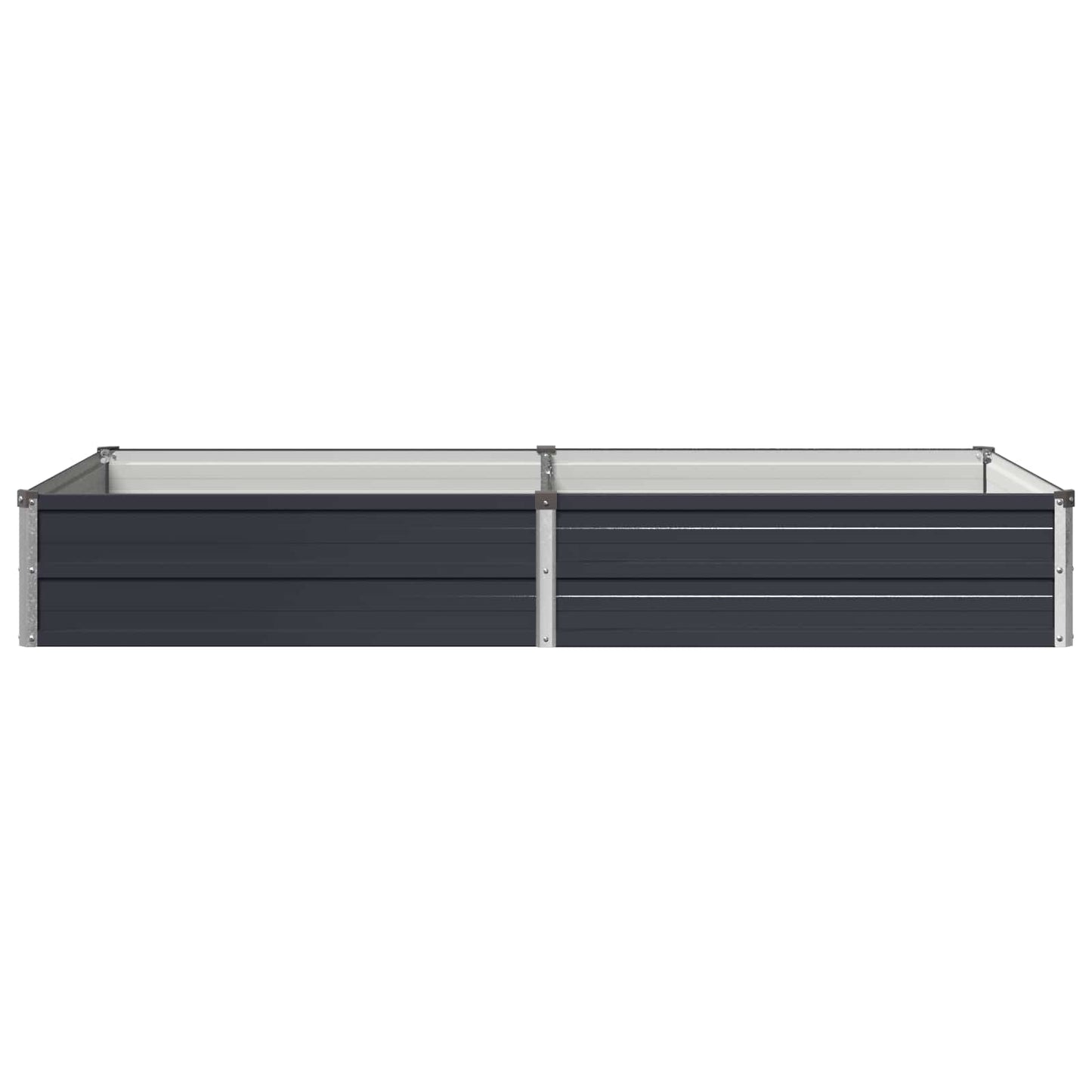 vidaXL Υψωμένο Κρεβάτι Κήπου Ανθρακί 160 x 80 x 24 εκ.