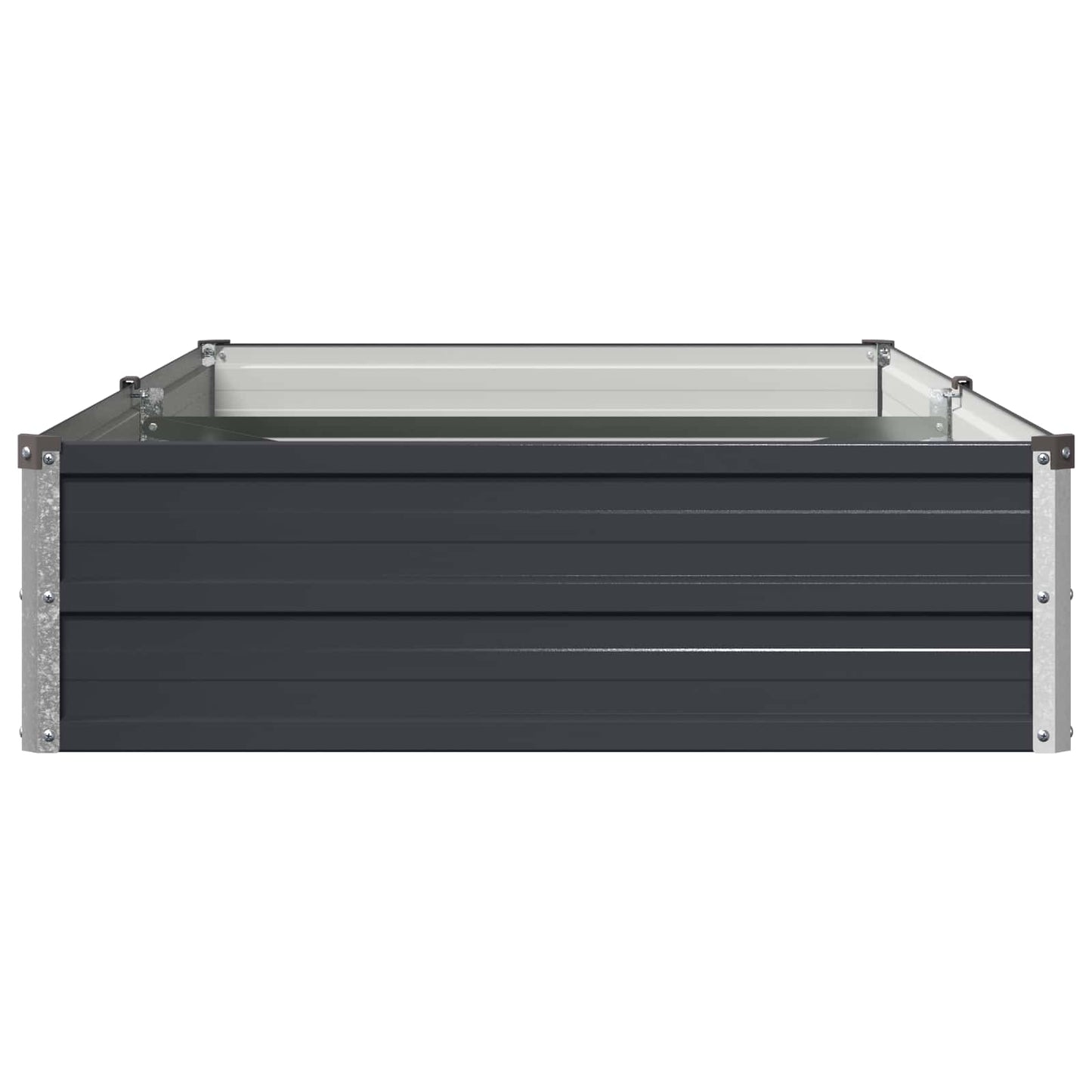 vidaXL Υψωμένο Κρεβάτι Κήπου Ανθρακί 160 x 80 x 24 εκ.