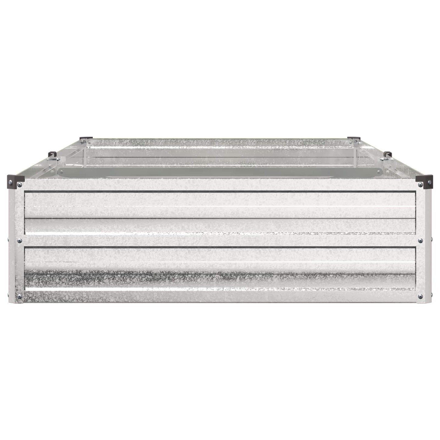 vidaXL Υψωμένο Κρεβάτι Κήπου Ασημί 160 x 80 x 24 εκ. γαλβανισμένο